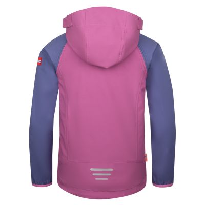 2. Kurtka softshell dziecięca dla chłopca/dziewczynki Trollkids Kids Rondane Zip Off Jacket XT mallow pink/violet blue (819-242)