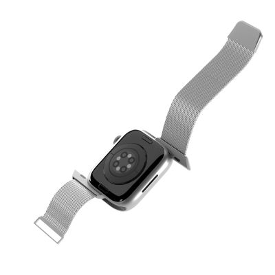 5. Pasek ze stali nierdzewnej Puro Milanese do Apple Watch 42 / 44 / 45 / 49 mm - srebrny
