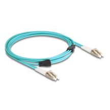 DeLOCK Kabel światłowodowy z metalowym wzmocnieniem LC Duplex na LC Duplex wielomodowy OM3, 3 m
