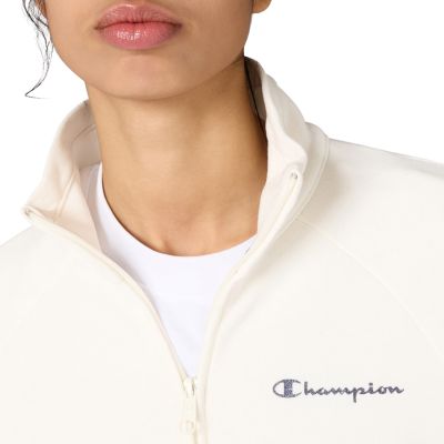 4. Dres damski Champion Full Zip Suit kremowo-granatowy 117988 YS084