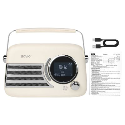 2. SAVIO RADIO PRZENOŚNE DAB+ RS-04