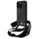 Etui BMW M Edition Carbon Stripe & Strap na iPhone 16 Pro Max - czarne