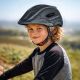 12. Kask rowerowy fullface dziecięcy Wozinsky z tylną lampką USB 52-56 cm - szary