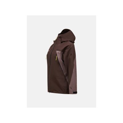 2. Kurtka damska PEAK PERFORMANCE W Ridge Hipe Ace 3L Shell Jacket kolor brązowy