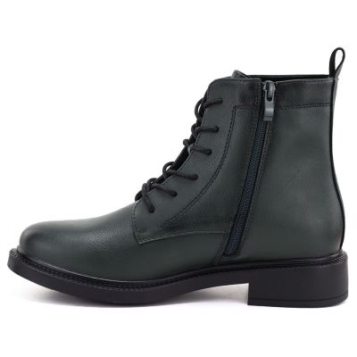 3. Skórzane botki damskie workery zielone Sergio Leone 25172-S