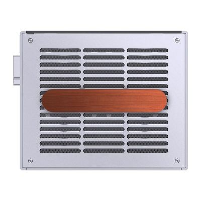 22. Obudowa PC Jonsbo T6 Mini-Tower, Mini-ITX, szkło hartowane, drewno - srebrna