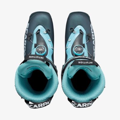 5. Buty damskie skitourowe Scarpa F1 - anthracite/aqua