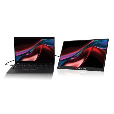 3. Verbatim Portable 15.6" FHD Touch Monitor LIGHT Przenośny monitor Czarny 39,6 cm (15.6") LCD 1920 x 1080 px