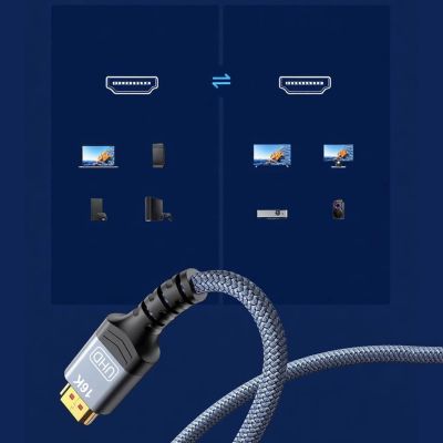 7. Kabel Wozinsky WPS-16AYL3S DisplayPort 2.1 Certyfikowany VESA 80 Gb/s 16K@60Hz 8K@120Hz 4K@240Hz HDR HDCP DSC 3m - czarny