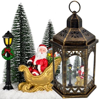 LATARNIA DEKORACYJNA LED 32CM - MIKOŁAJ