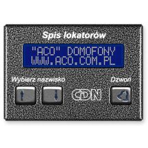 ACO CDN-230E ST Elektroniczny spis lokatorów stal