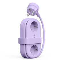 Listwa zasilająca Orico AP3 65W GaN 6w1 2x AC + 2x USB-A + 2x USB-C - fioletowa