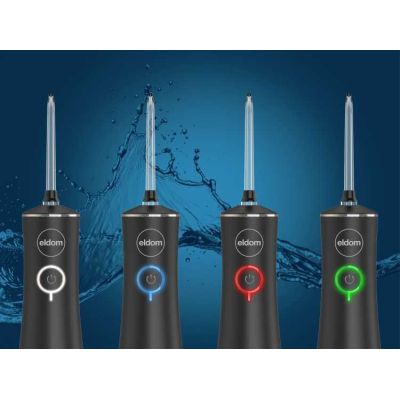 6. ELDOM IRYGATOR RY200C 230 ML BEZPRZEWODOWY, CZAS PRCY 60 MIN. CZAS ŁADOWANIA OK. 6 H ,ETUI PODRÓŻNE, PRZEWÓD USB, IPX7 CZARNY