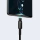 11. Baseus Tungsten Gold kabel USB-A - USB-C 480Mb/s 100W 1m czarny (CAWJ000001)