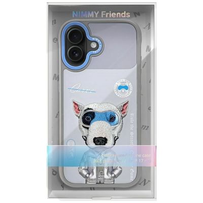 7. Etui Nimmy Cool&Cute 2.0 nag na iPhone 17 - szare