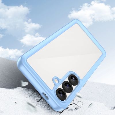 3. Etui silikonowe Outer Space Case z żelową ramką do Samsung Galaxy S25 - niebieskie