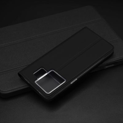 13. Dux Ducis Skin Pro etui do Realme GT Neo 5 / Realme GT3 pokrowiec z klapką portfel na kartę podstawka czarne