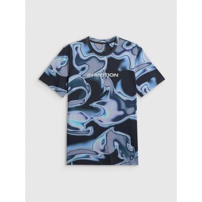 5. T-shirt regular z nadrukiem męski 4F 4FRSS26TTSHM3656-90A