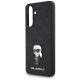 5. Etui Karl Lagerfeld Fixed Glitter Ikonik Logo Metal Pin na Samsung Galaxy A56 - czarne