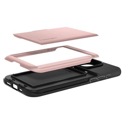 8. Etui Spigen Slim Armor CS na iPhone 15 Pro Max - różowe