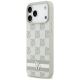 9. Etui DKNY Checkered with Printed Stripes na iPhone 17 Pro Max - beżowe