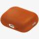 2. Etui UNIQ Lino Silicone na AirPods Pro 3 - pomarańczowe