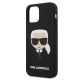 7. Etui Karl Lagerfeld Silicone Karl`s Head na iPhone 12 mini - czarne