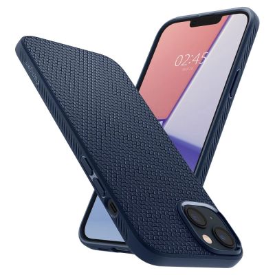 4. Etui Spigen Liquid Air na iPhone 14 Plus - niebieskie