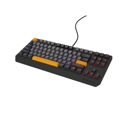 21. GENESIS Thor 230 TKL klawiatura Gaming USB + RF Wireless + Bluetooth QWERTY Czarny, Szary, Pomarańczowy
