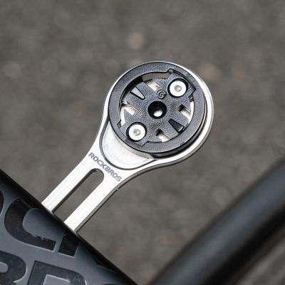 4. Uchwyt na licznik rowerowy Rockbros FK-307T stop tytanu - tytanowy