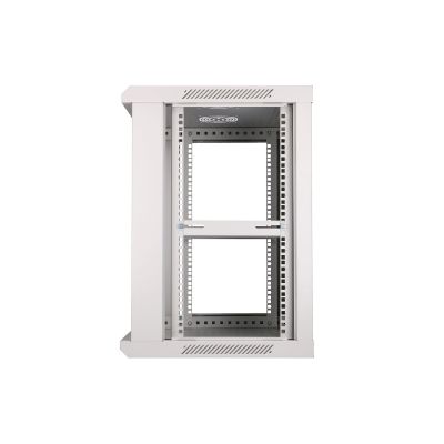 6. Extralink Szafa rack 12U 600x450 Szara montowana na ścianie
