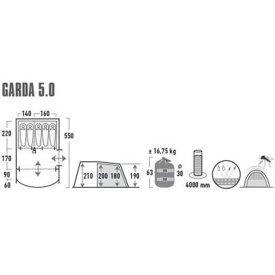 26. Namiot High Peak Garda 5.0 11823