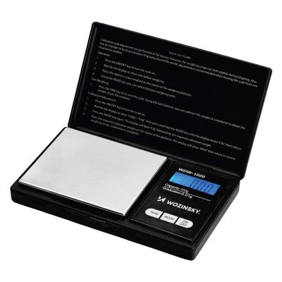 6. Waga jubilerska Wozinsky WDW-1000 200g 0,01g precyzyjna podświetlana - czarna