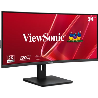 2. Viewsonic VA VA3420C-2 monitor komputerowy 86,4 cm (34") 3440 x 1440 px UltraWide Quad HD LED Czarny