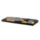 11. Klawiatura gasket F108 Gray+Orange+Deep Gray Volcano switch RGB AULA