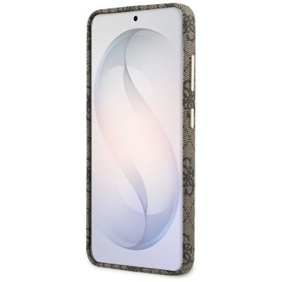 5. Etui Guess 4G Script MagSafe na Samsung Galaxy S26 - brązowe