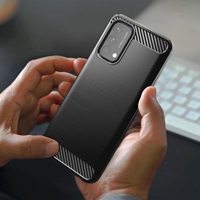 8. Carbon Case elastyczne etui pokrowiec OnePlus Nord N200 5G czarny