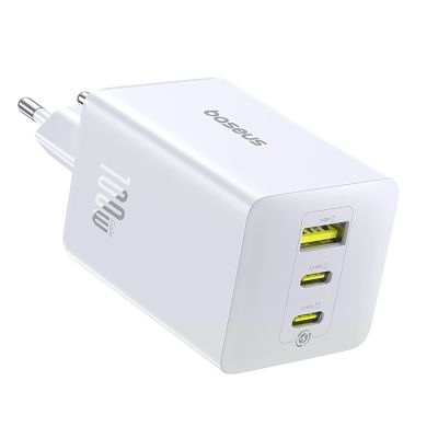3. Ładowarka sieciowa Baseus EnerFill FE11 2 x USB-C / USB-A 100W - biała