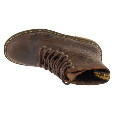 3. Dr. Martens 1460 Pascal Emboss Floral 8 Eye Boot DM43276200 Brązowe 36