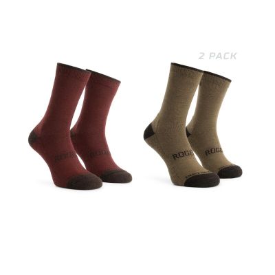 Rogelli skarpetki WOOL 2-pack bordo/brąz 44-47