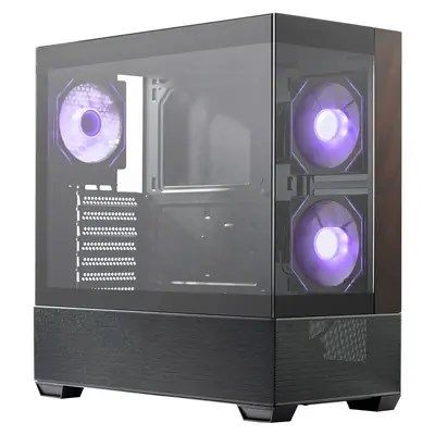 4. Cooler Master Elite 690 Wood Midi Tower Czarny
