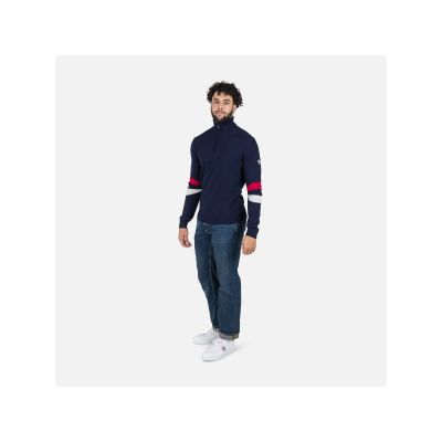 3. Sweter Rossignol Signature Hz Knit granatowy