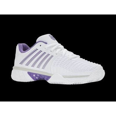 2. Sneakersy K-swiss EXPRESS LIGHT 3 HB WHITE/PURPLE HAZE/LUNAR ROCK-M (98563-160-M)