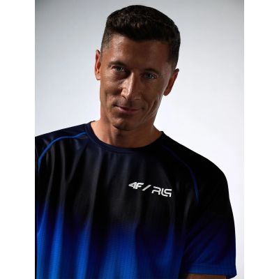 Koszulka treningowa szybkoschnąca męska 4F x Robert Lewandowski RL9SSS26TFTSM2467-31A