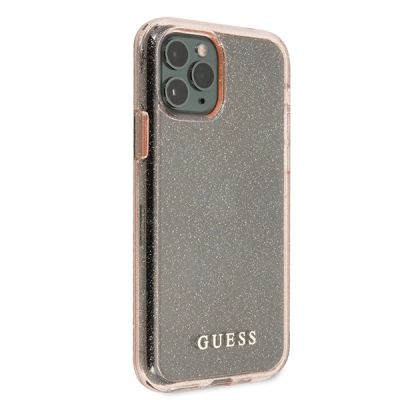 5. Etui Guess Glitter na iPhone 11 Pro - różowe