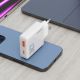 7. Ładowarka sieciowa GaN Dudao A30EU 30W USB-A / USB-C - biała