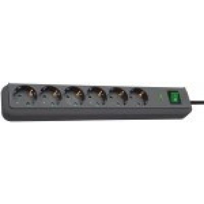 2. Brennenstuhl Eco-Line Czarny 6 x gniazdo sieciowe 1,5 m