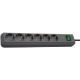 2. Brennenstuhl Eco-Line Czarny 6 x gniazdo sieciowe 1,5 m