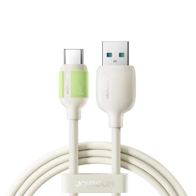 Kabel Joyroom S-A53 3A USB-A - USB-C z fluorescencyjną końcówką 1,2 m - beżowy