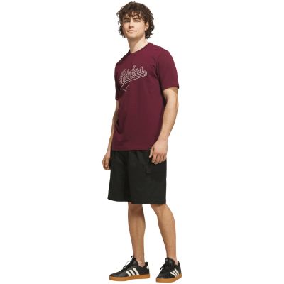 6. Koszulka męska adidas Varsity Tailsweep Graphic bordowa KS2180